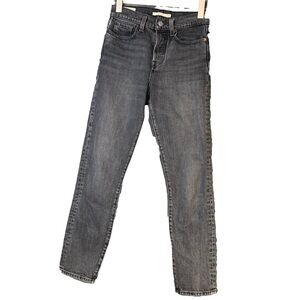 Abercrombie & Fitch Curve Love Ultra High Rise The Slim Straight 10/30 32 Inseam